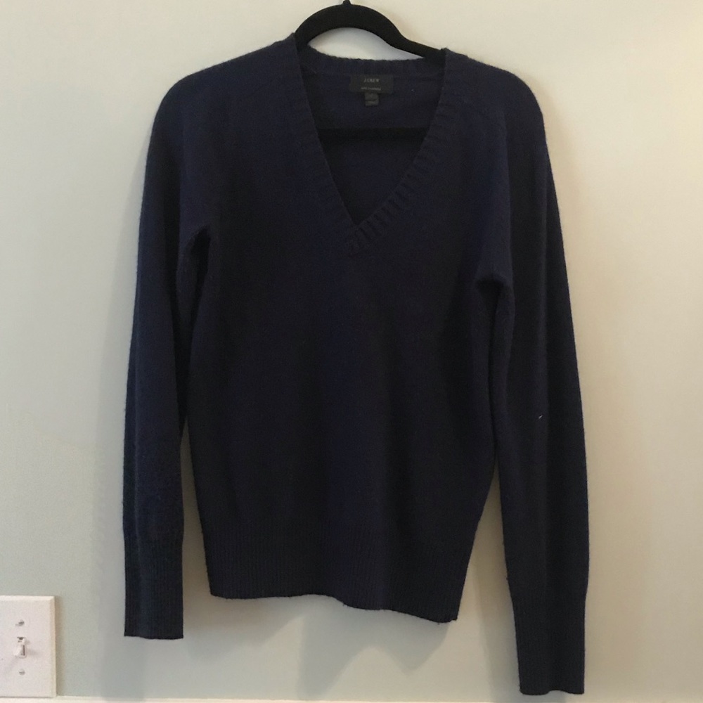 J. Crew Dream Navy V Neck - Size Small